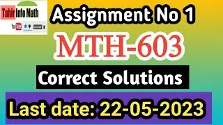 MTH603 assignment No 1 solution Spring 2023