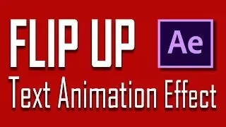 Flip up text animation effect Tutorial | Adobe After Effects cc 2017 Tutorials