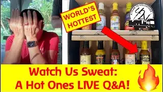 Hot Ones Challenge LIVE: Answering Questions with the World's Hottest Wings! | Y2V Full-time RV