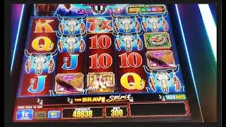 Huge Win On The Brave Spirit Slot!! Aruze Game