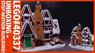 big or small? LEGO Mini Gingerbread House (40337) unboxing and stop-motion building!
