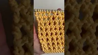 Punto calado super facil en dos agujas, para principiantes.