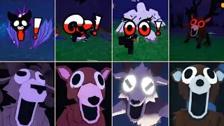 99 Nights in the Forest - BAT vs OWL vs DEER vs RAM vs CHRISTMAS DEER & YETI ALL JUMPSCARES | ROBLOX