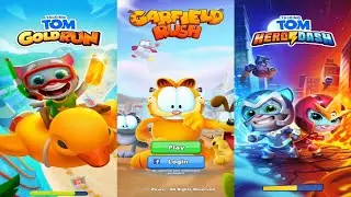 Garfield Rush vs Talking Tom Gold Run vs Talking Tom Hero Dash