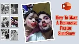 How to make Interactive Photo Slideshow in PowerPoint Tutorial with Action Settings - Lesson 40