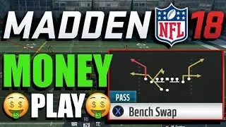 Madden 18 MONEY PLAY!!! Gun Tight Slots - Bench Swap | NE Playbook