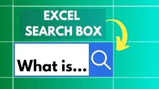 How to create a SEARCH Bar in EXCEL