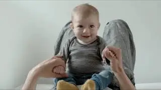 Baby on the belly of his mother plays and smiles || Happy moments of the world#shorts