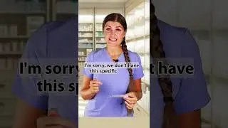 English Conversation at the Pharmacy #shorts #englishteacher #englishdialogue