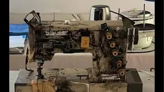 Cleaning Dirty Sewing Machine