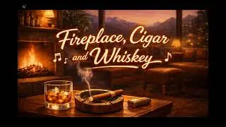 Virtual Cigar Lounge - Fireplace, Cigar and Whiskey [Lofi Jazz]