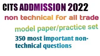CTI/CITS Entrance exam question 2022/non technical  @ITITSN