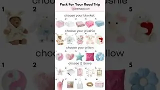 Pack for your road trip ☁️ 💕 #preppy #pick #choose #preppyvid #shorts #ytshorts #fyp #cute #beauty