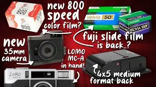 New 800 ISO Color Film, Intrepid 120 Large Format Back, Fuji Slide Film & More!