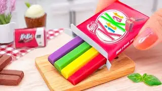 Perfect Miniature Chocolate KITKAT Cake with Rainbow Jelly Decorating 🍫  Easy Mini Yummy Cake Recipe