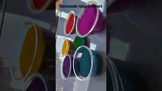 How to make rangoli colours at home/Homemade rangoli colours/#shortsvideo #viralvideo