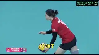 江苏女排3  0山东，吴梦洁22分，李晨瑄12分 #吴梦洁 #李晨瑄