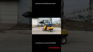 Three wheel Mini Loader HQ130#radlader #hoflader #miniloader #heracles #hercules #everun #hzm