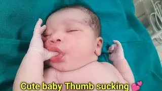 Active Little One Finding Comfort With Thumb 👶🖐️!#viralbaby #cutebaby #viralvideo 