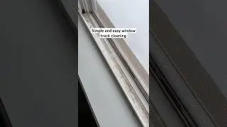 The Easiest Way To Clean Window Tracks #howto #cleaning #cleaningtips