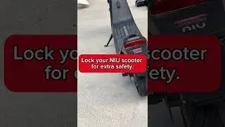 Lock Your NIU in Seconds with the App #NIU #Scooter #safety