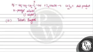 An organic compound '&nbsp;X ' having molecular formula&nbsp;C5H10O yields phenyl hydrazone and ....