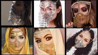 beautiful head and face chain masks #trending #fashion #viral video