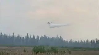 Hay River Fires: Aerial Attack on September 1, 2023