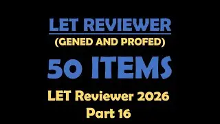 LET Reviewer Questions and Answers | Part 16 Practice Test #LETReviewer #LET2025 #LETPasser