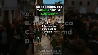 🌍🗣️📚 Geography Quiz: Which Country Has the Most Official Languages? #geography #quiz #facts