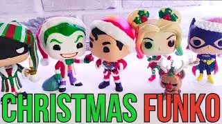 Funko POP DC Super Hero Unboxing 🎄 | Batman, Joker, Harley & Superman (Special Edition)