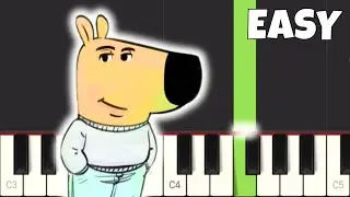 Just a Chill Guy - EASY Piano Tutorial (Hinoki Wood)