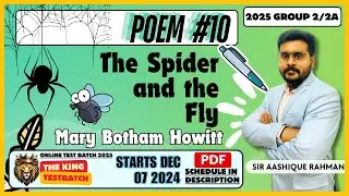 The Spider and the Fly Poem 10 |  10th Std | TNPSC General English | Explanation with Details 2024