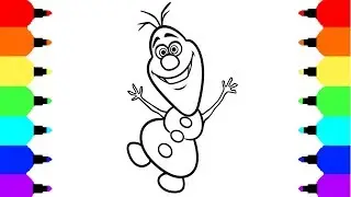 How to Draw Snowman Olaf from Frozen