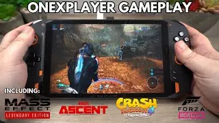 ONEXPLAYER Review Gameplay Video - Nine Great AAA Windows 10 games on this Gaming Handheld PC