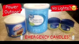 Power Outage? No Lights? Here's 3 Safe and Reliable DYI Candles to try! 🕯