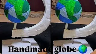 Handmade globe project work 🌍#art #artandcraft #globe #project #longvideo
