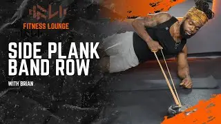 Side Plank band row w/ Brian!! #plank #motivation #fitness #fitnesslounge #fyp