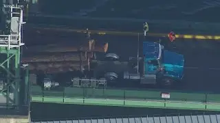 Edmonds/Kingston ferry back in service after logging truck spills load