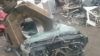 ZL1, Mustang GT, CTS-V get CRUSHED at the scrap yard!!!