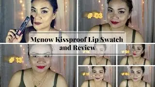 Menow Kissproof Soft Lipstick Lip Swatches and Review