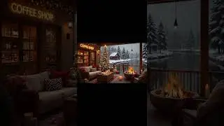 ☕ Cozy Christmas Coffee Shop Jazz 🎄