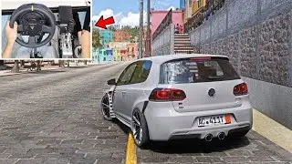 500BHP Volkswagen GOLF R APR - Forza Horizon 5 (Steering Wheel + Shifter) Gameplay