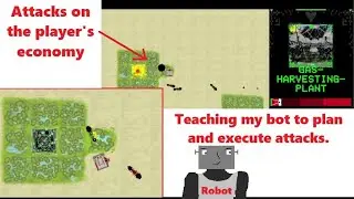My RTS game bot can now attack and destroy the player's economy.