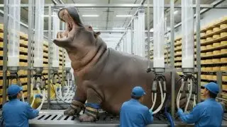 Inside the Hippo Cheese Factory &ndash; (Full Process) How Million-Dollar Hippo Milk Products Are Made
