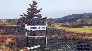 Re-upload of the Kingston wildfire aftermath drive through  in Newfoundland..slowed down...
