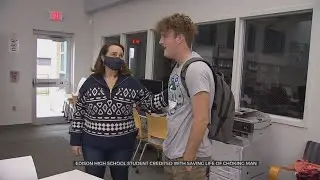 Edison High School Senior Saves Man From Choking Using Heimlich Maneuver