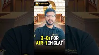 Must have 3-Cs to crack CLAT | Keshav Malpani #shorts