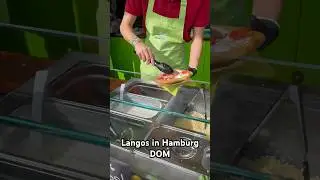 Langos in Hamburger DOM | Hamburg DOM Food | Little Langos Kitchen | Vegan #hamburg #travel #creator