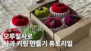 [또떠요 모루철사 공예] 홍사과 청사과 그리고.. 독사과?! | DIY Apple Keyring Made with Pipe Cleaner Sticks